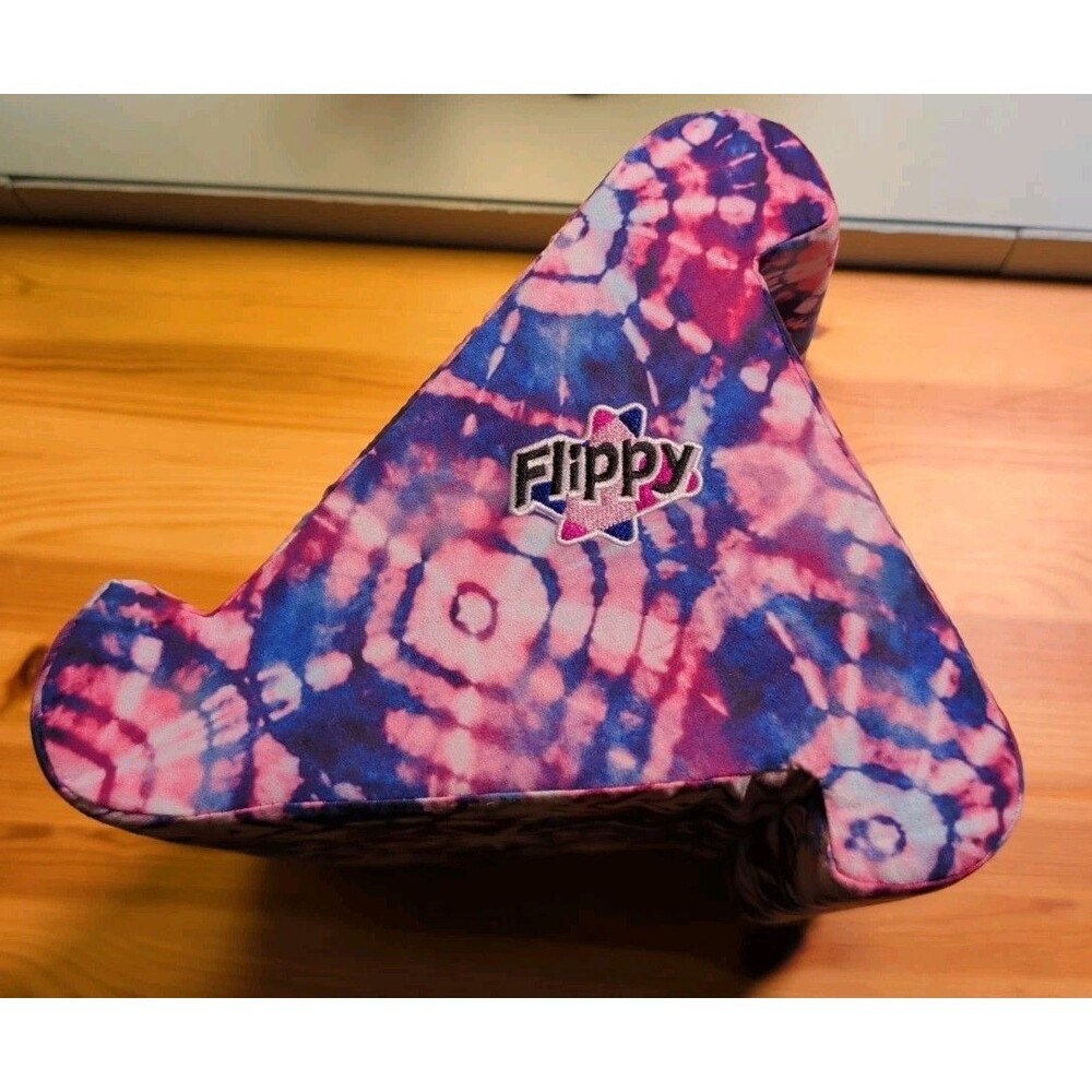 Flippy Soft Tablet Stand Lap Pillow Tie-Dye Purple & Pink iPad E-Reader Holder